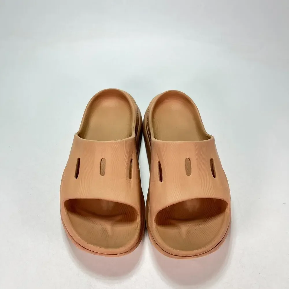 HOKA Ora Recovery Slide 3 Tan Casual Comfort Slip On Slide Sandals Men's Size 8
